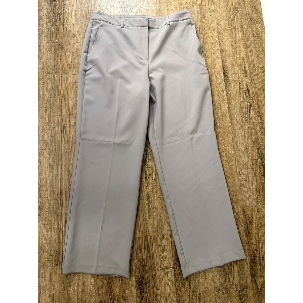 Joie Grey Lavender High Rise Straightโ Leg Dress Pants Size 14 Career Trousers - Picture 2 of 8
